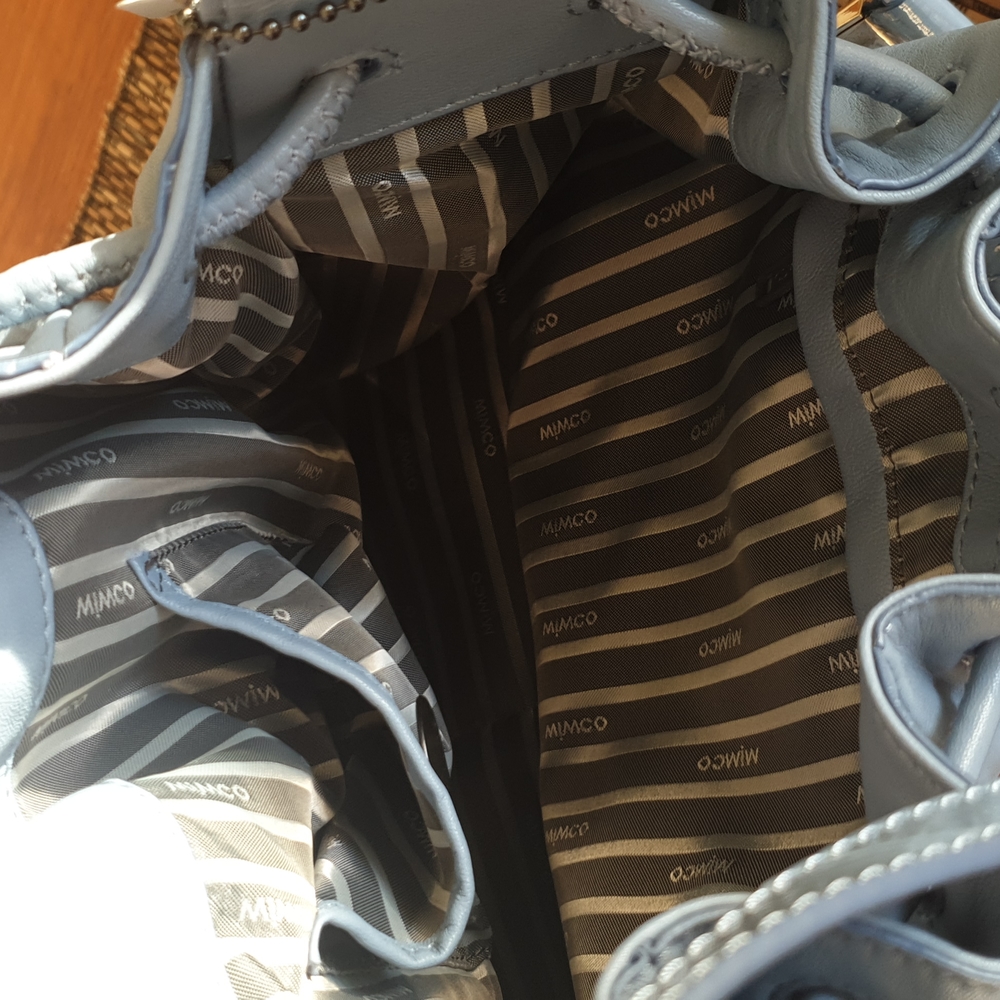 Mimco Com-pleat pouch bag mist blue - Picture 6 of 7